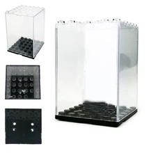 

Mini Storage Box Transparent Dustproof Block Children's Toys Building Block FIGUR TOY Display Boy GIFT Case Bricks CHRISTMA Toys