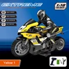 25KM/H High Speed Racing Remote Control Motorcycle 1:10 Large Scale 2.4GHz TPR Soft Tires Recharging Electric RC Toy For Child 4