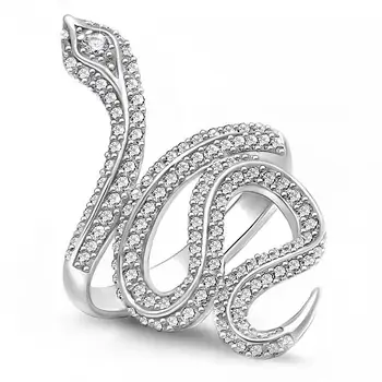 

Silver snake ring
