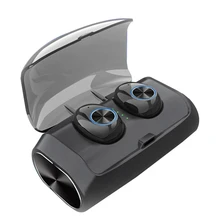 Мини беспроводные наушники Bluetooth гарнитура с шумоподавлением наушники стерео наушники с микрофоном зарядная коробка для IPhone huawei