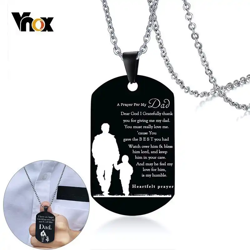 daddy dog tag necklace personalized