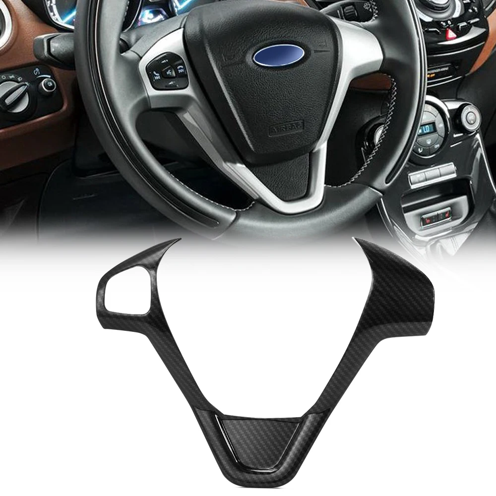 1 шт. аксессуары для автомобиля Ford New Fiesta MK7 2009-2017 Ecosport 2012-2017 Чехлы рулевого колеса