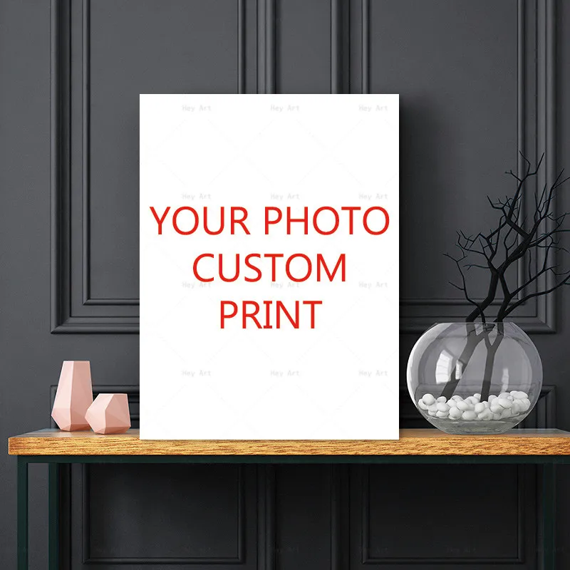 Custom Print On Canvas Paintings Wall Art Poster Pictures For living Room Home Decor Personality Photo Customized