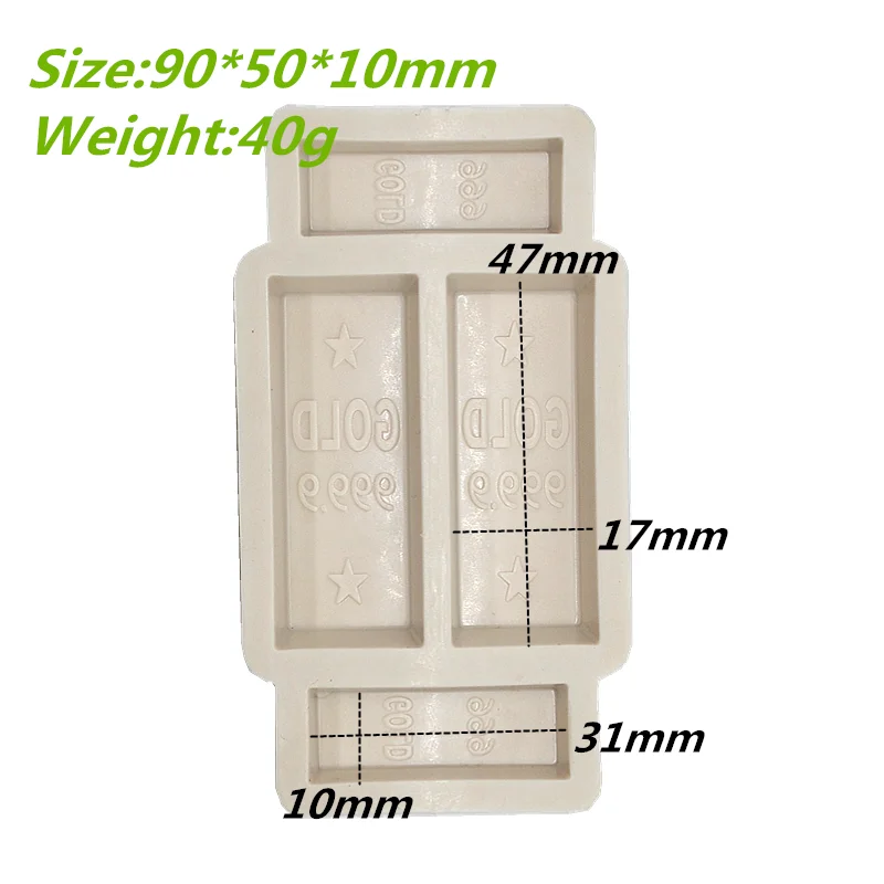 Description Picture 4 of itemGold Bars Resin Silicone Mold Kitchen Baking Tool DIY Cake Pastry Fondant Moulds Dessert Chocolate Lace Decoration Supplies