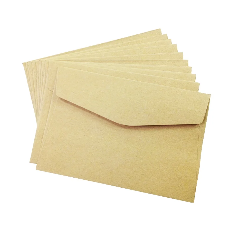 100PCS/lot  simple Kraft paper envelope 160*110mm gift wedding envelopes Window card envelope