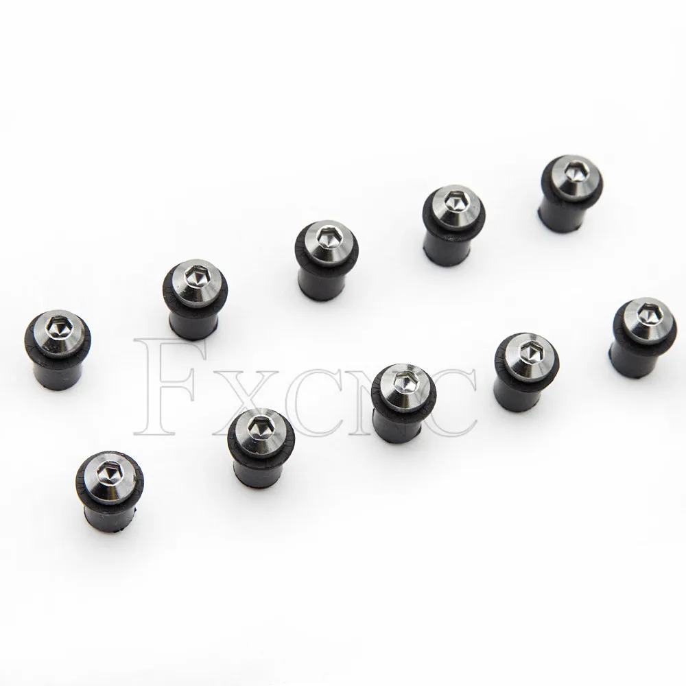 10PCS 5mm Windscreen Bolt Screw Kit For Honda CBR 125R 250R 300R 500R 600 900 954 1000 RR CBR650R CBR954RR CBR600 F4i