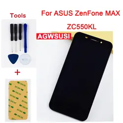 Для ASUS ZenFone MAX ZC550KL Z010DA Сенсорный экран планшета Сенсор Стекло + ЖК-дисплей модуль-панель для дисплея сборки + рамка