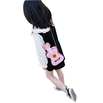

2020 Fashion Little Girls Messenger Bag, Cute Violin Crossbody Purse Travel Satchel With Chain Strap