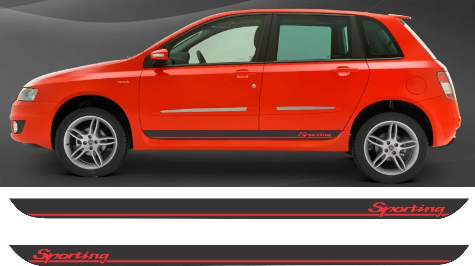 Для 1 комплекта/2 шт Fiat Stilo спортивные боковые полосы наклейки графика стайлинга автомобилей