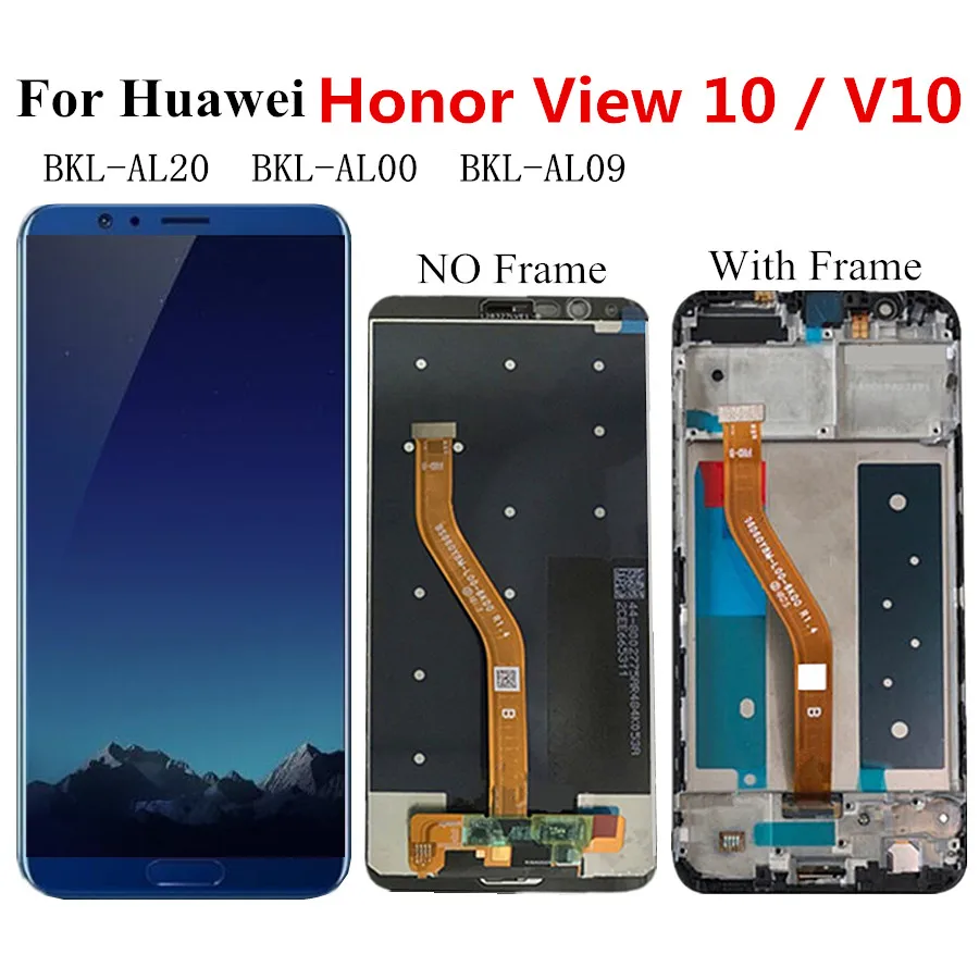 С ЖК-дисплеем для Huawei Честь V10 ЖК-дисплей сенсорный экран мобильный телефон Honor