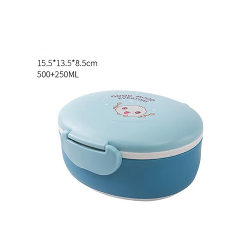 picture color Портативная коробка для хранения детского питания, контейнер для еды для пикника, контейнер для хранения фруктов, Детские Портативные раздельные коробки для ланча - Цвет: picture color
