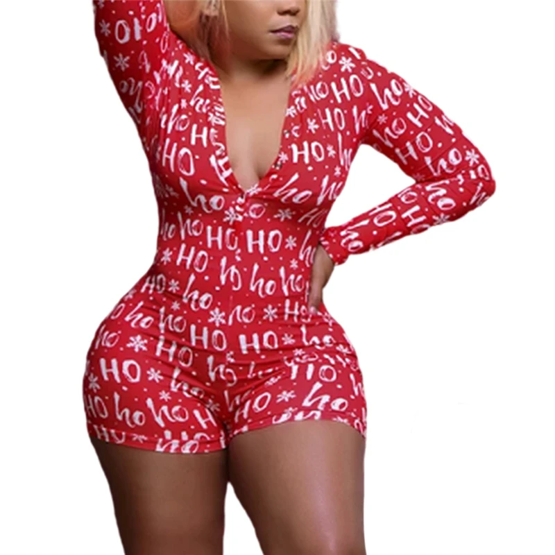 Letter Printed Sexy Women Summer Playsuit Jumpsuit Short Sleeve Deep V Neck Female Sleep Wear bustier bodysuit Bodysuits