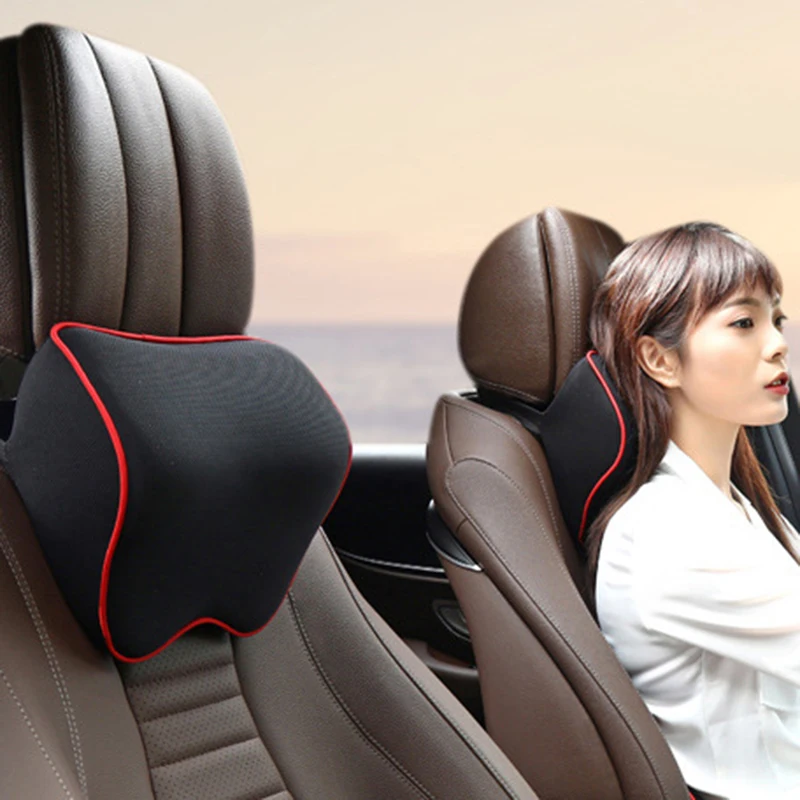 Car Neck Headrest Pillow Car Accessories Cushion Auto Seat Head