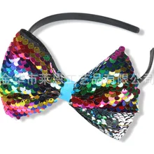 AliExpress, корейский стиль, стиль, блестящая тканевая повязка на голову с бантом, Детская Праздничная повязка на голову с мультяшным рисунком