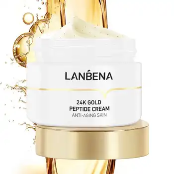 

LANBENA 24K Gold Peptide Cream Skin-firming Anti-wrinkles Moisturizing Enhance Eye Contours Minimize Fine Lines Anti-aging Care