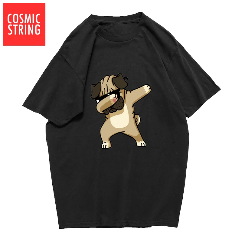 Футболка COSMIC STRING мужская с принтом собаки модная смешная рубашка в виде
