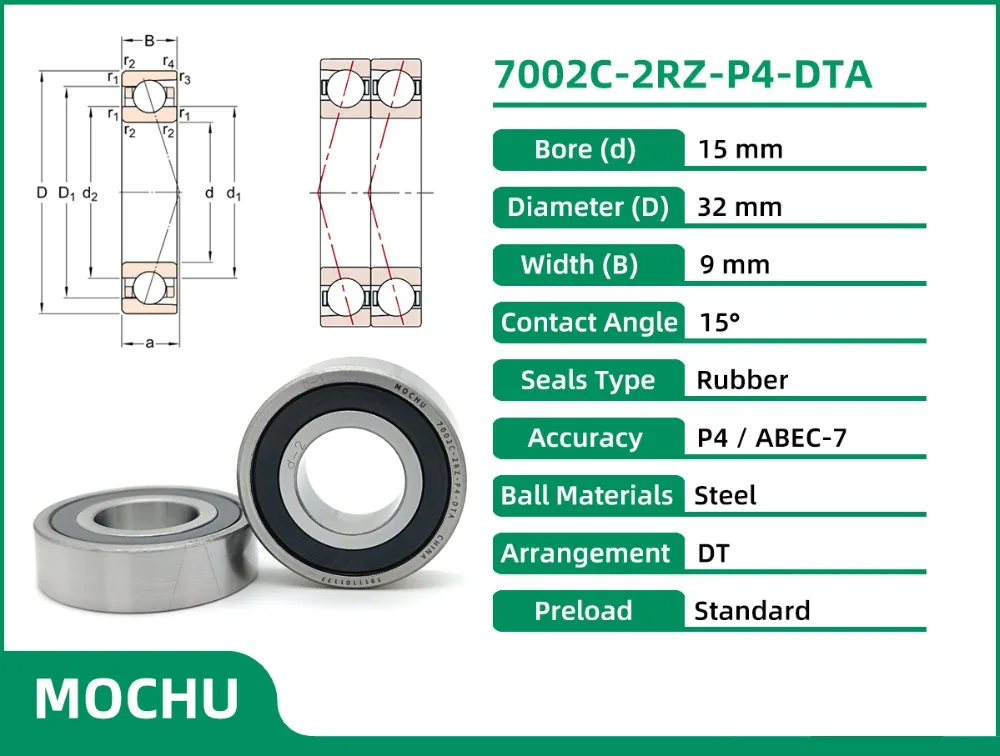 7002C-2RZ-P4-DTA MOCHU BEARINGS