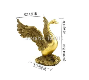 

Copper swan Goose ornaments crafts furnishings sent home fashion lover gift