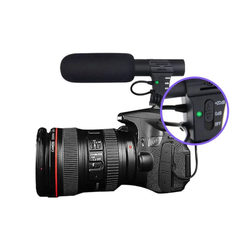 MIC-05 супер кардиоидный микрофон микро фотографическое оборудование камера микрофон видео интервью VLOG микрофон для камеры