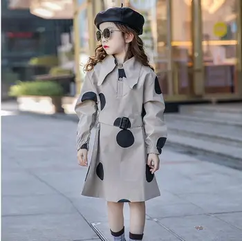 

girl dot dresses 2020 spring Kids Cotton Dress fashion high-grade children princess dress girls clothing