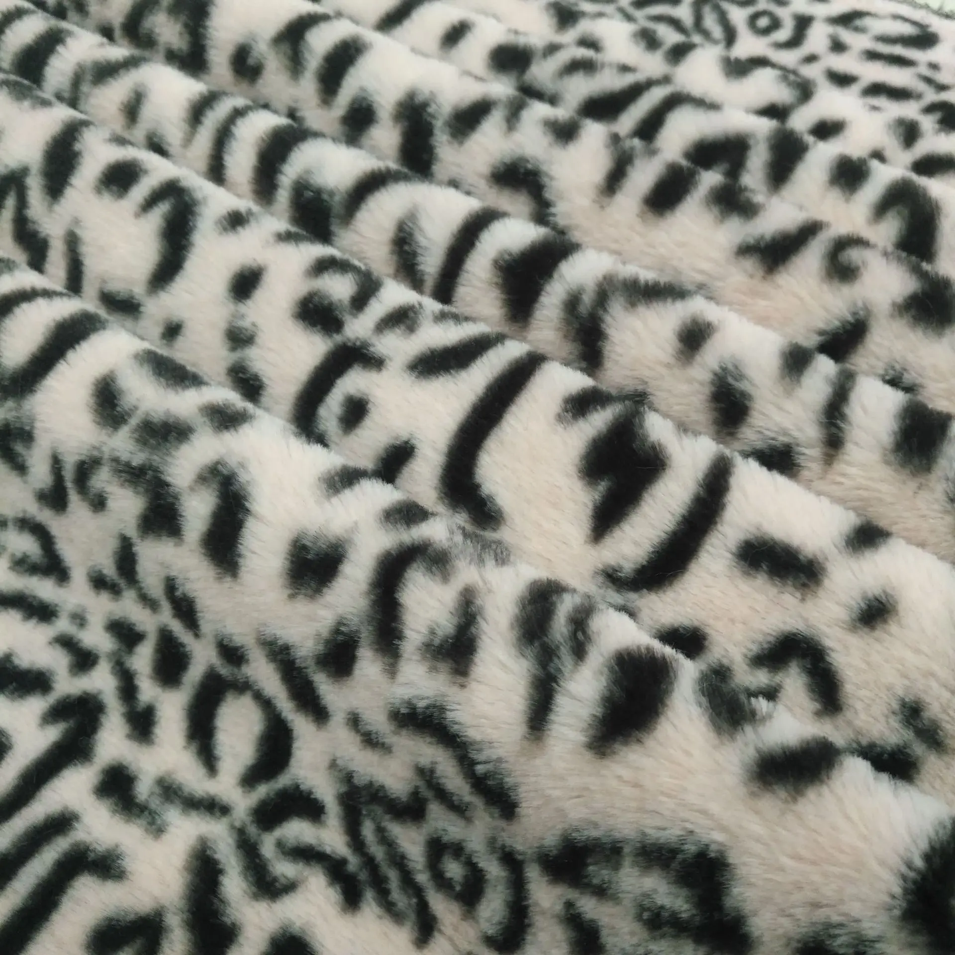 Кроличий принт волос Леопардовый принт 10 мм кольцо Леопард кроличья шерсть печать ткань одежда сумка материал обуви
