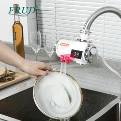 Frud Electric Sink Faucets For Kitchen Bathroom Instant Water Heater With Temperature Display R82010