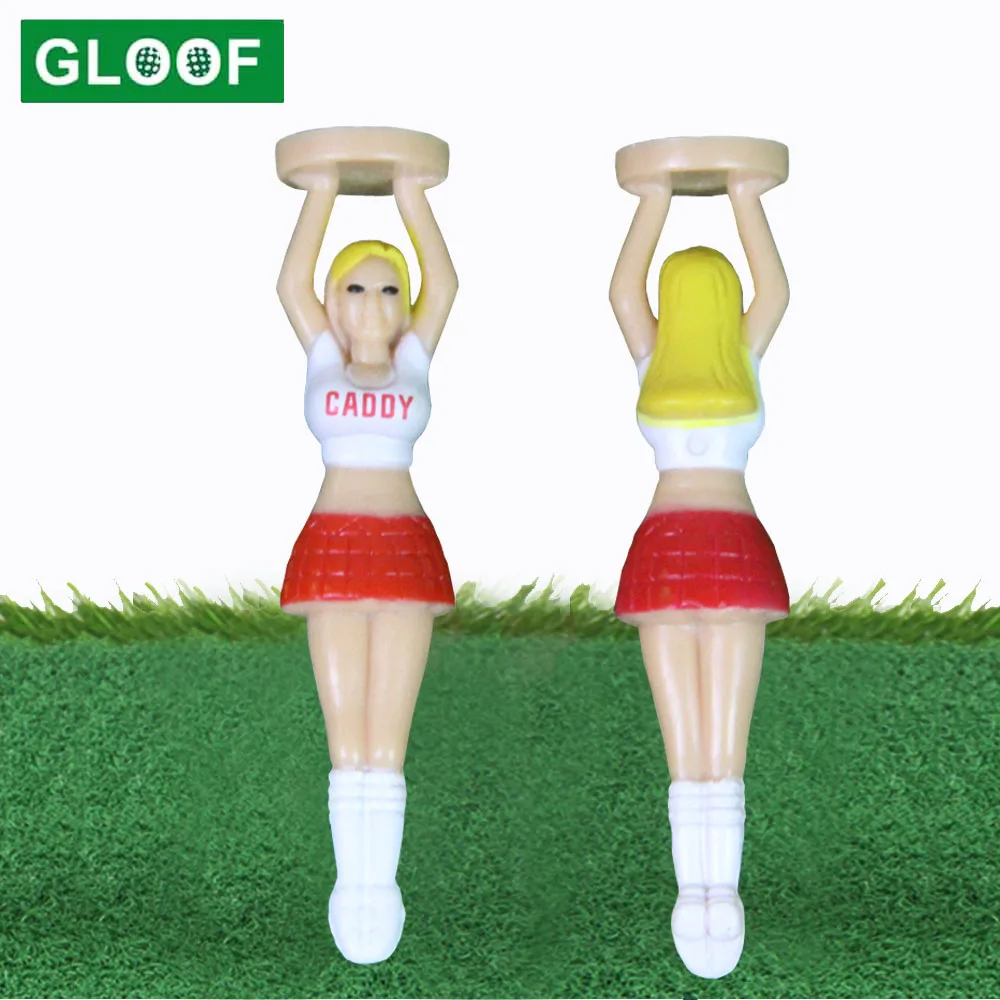 1 개 골프 티 3 인치 플라스틱 티 섹시한 응원 소녀 골프 훈련 액세서리 신사 골퍼 학사 파티에 적합