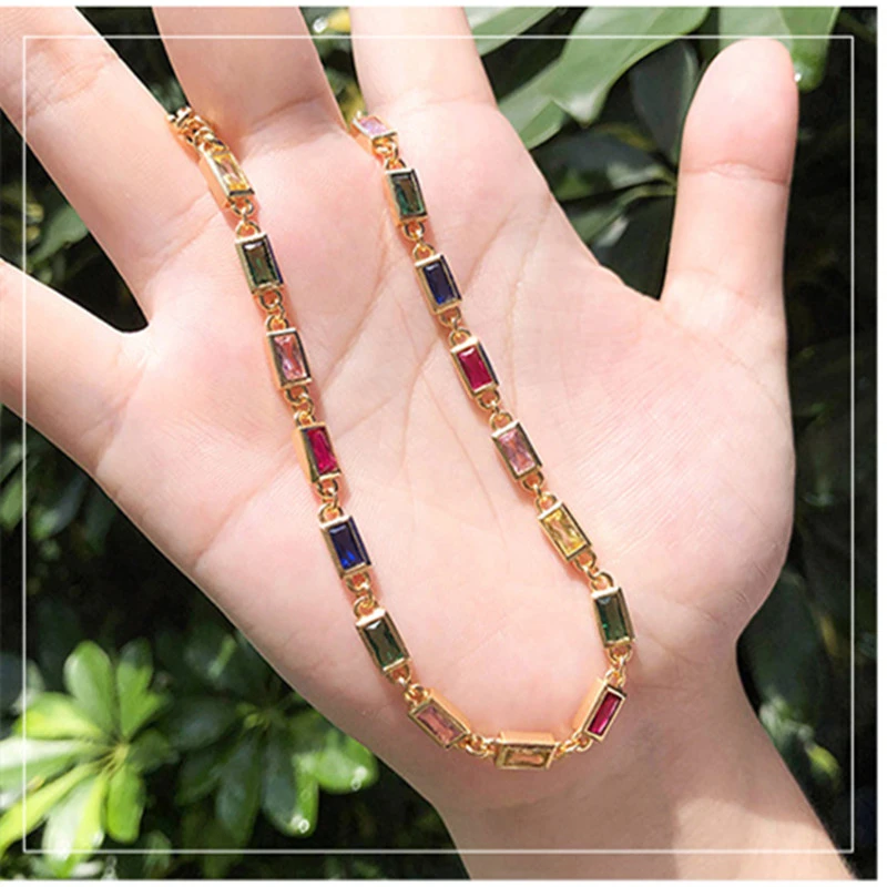 Collar de circonia cúbica Choi brillante para mujer, joyería exquisita de moda para regalo, bisutería Sexy, novedad de 2021|Collares colgantes| - AliExpress