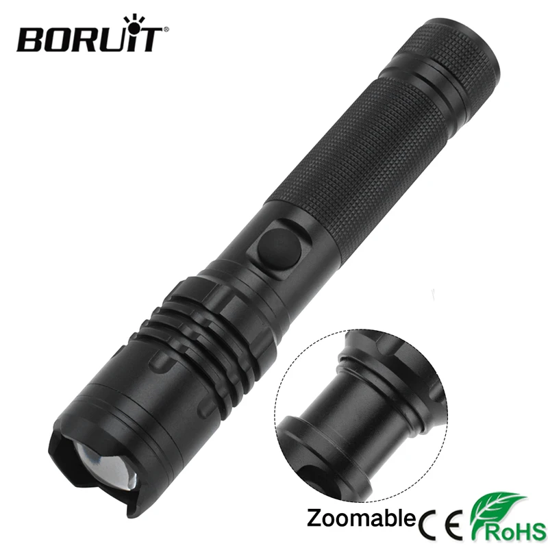 BORUiT XPE светодиодный светильник для вспышки 1000LM 2 режимный зум водонепроницаемый