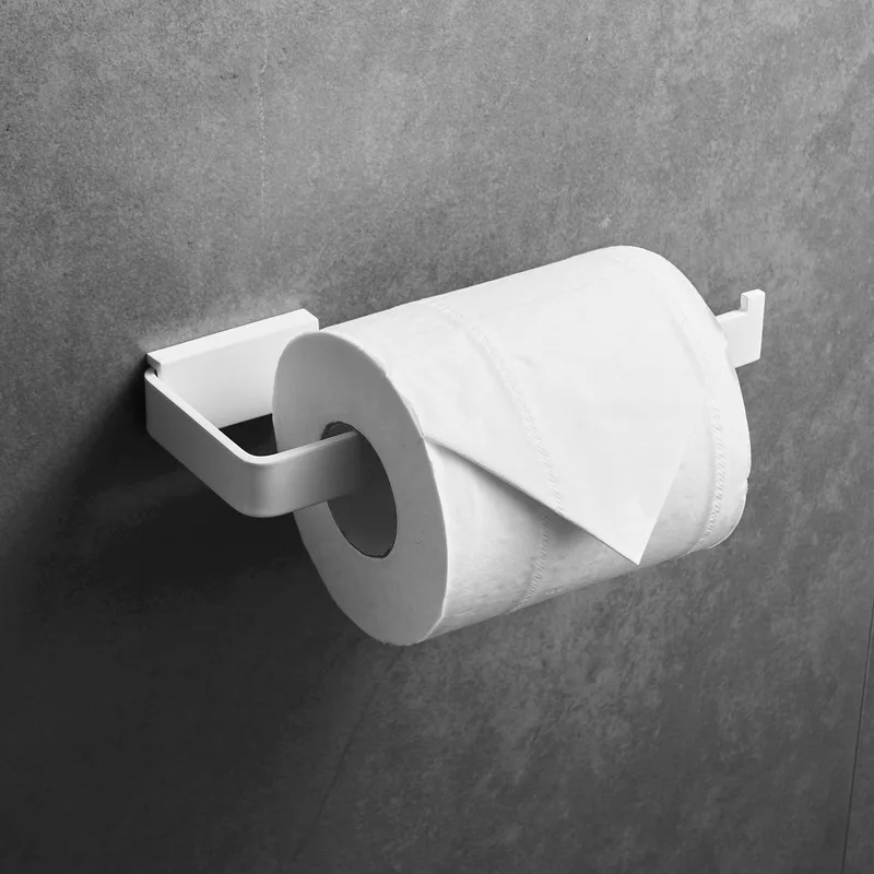 White Vidric Ванная комната туалет Бумага черный держатель настенный Аксессуары для ванной комнаты белая Туалетная Бумага держатель EL9306 - Цвет: White