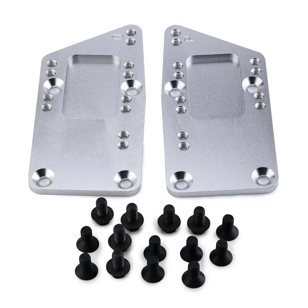 2pcs Adjustable Automobile Swap Engine Mount Bracket LS1 Billet Aluminum