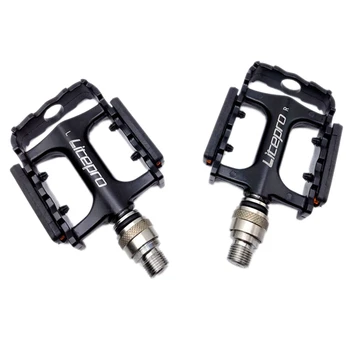 

Litepro Folding Bike Pedal 3 Palin Sealed Bearing Quick Release Pedal with Pedal Extender Adapter for Brompton Black
