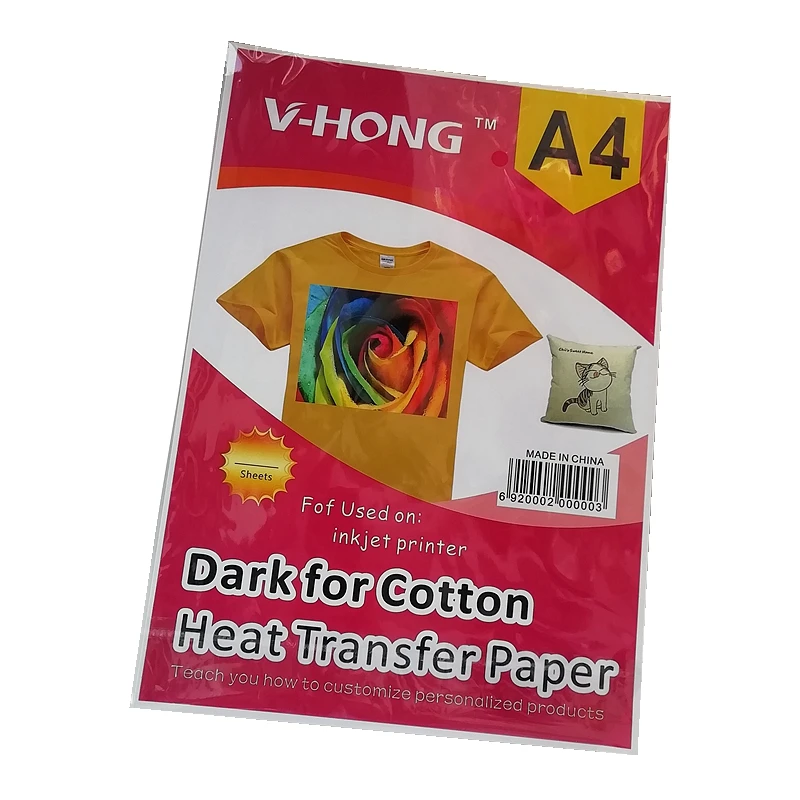 

A4 A3 SIZE sublimation and heat transfer paper for cotton T-SHIRT