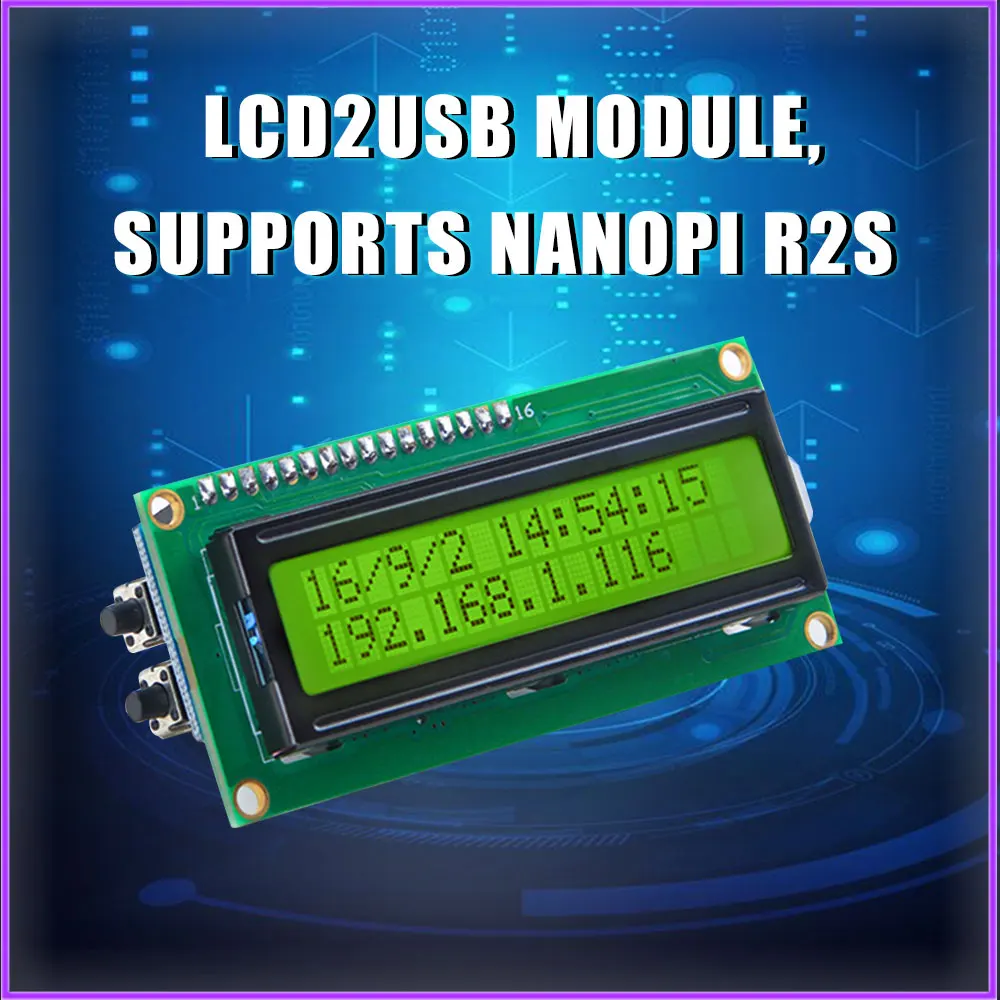 Il Modulo Lcd2Usb Supporta Nanopi R2S/Lcd4Linux/Lcd Smartie/Lcdproc, Plug And Play, Completamente Open Source