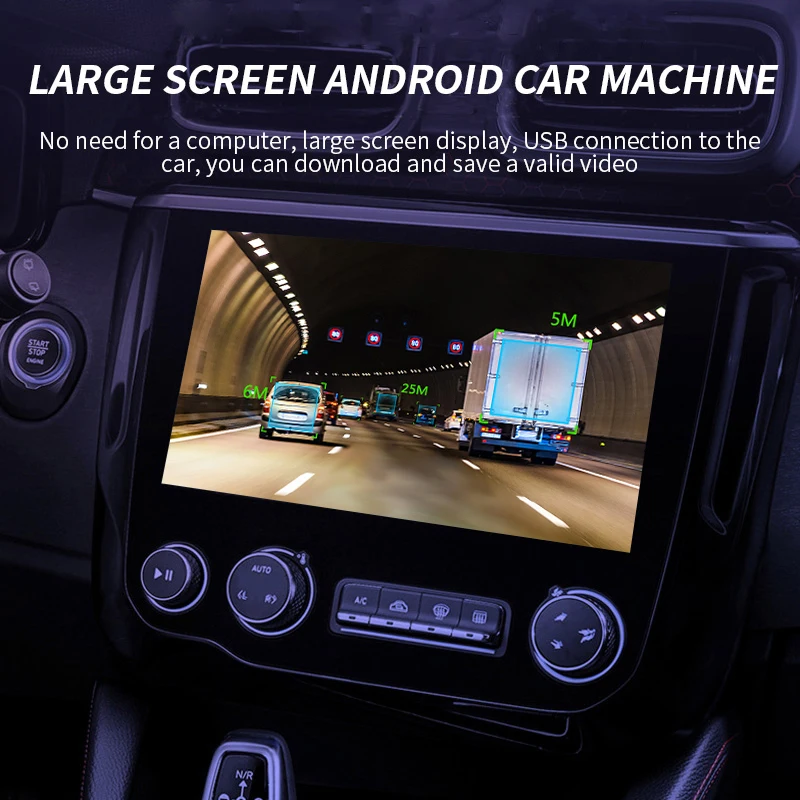 Мини-автомобиль на 360 градусов вращается на Android, скрытый радар-детектор, водительский рекордер с камерой adas DVR, автомобильная камера dashcam, Новинка