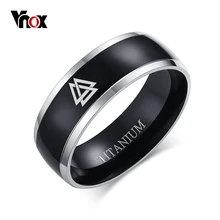 Vnox 8mm Viking Rune Ring for Men Black Titanium Casual Light Nordic Male Accessories Mythology Amulet Jewelry Vnox 8mm Viking Rune Ring for Men Black Titanium Casual Light Nordic Male Accessories Mythology Amulet Jewelry