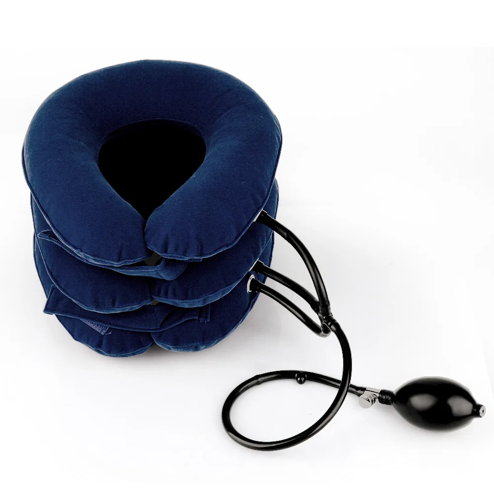 Inflatable Air Cervical Neck Traction Device Tractor Support Massage Pillow Pain Stress Relief Neck Stretcher Support Cushion
