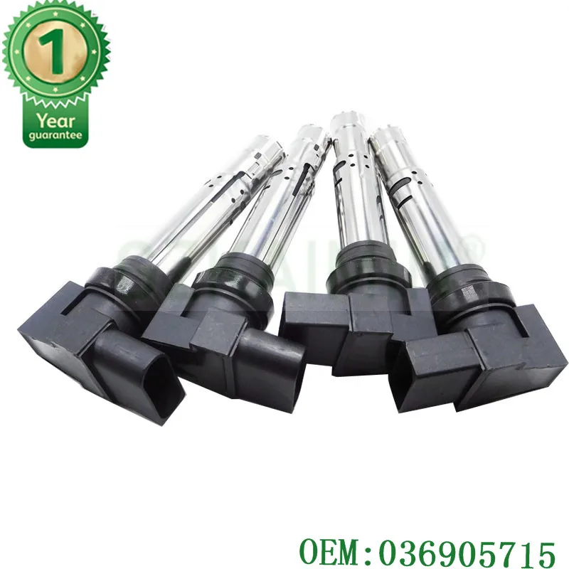 Комплект катушек зажигания 036905715 для Audi A3 S3 VW Eos Caddy CC Scirocco Tiguan Touran Polo 1 шт. |