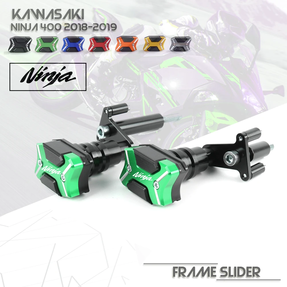 Рамка слайдер Краш колодки протектор охранники для KAWASAKI EX400 Z400 ниндзя 400
