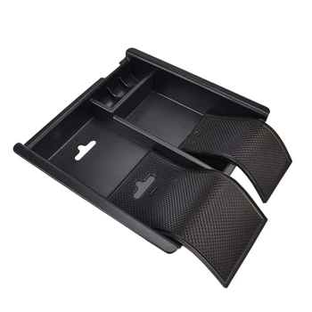 

NEW-Console Organizer Tray, Center Console Organizer Insert Abs Black Materials Tray for Toyota Tacoma 2016 2017 2018, Vehicles