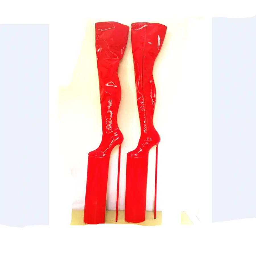 23.62in Heel Height Sexy Women's Boots  Round Toe Stiletto Heel  Platform Over The Knee Boots  US size 6-14  No.604