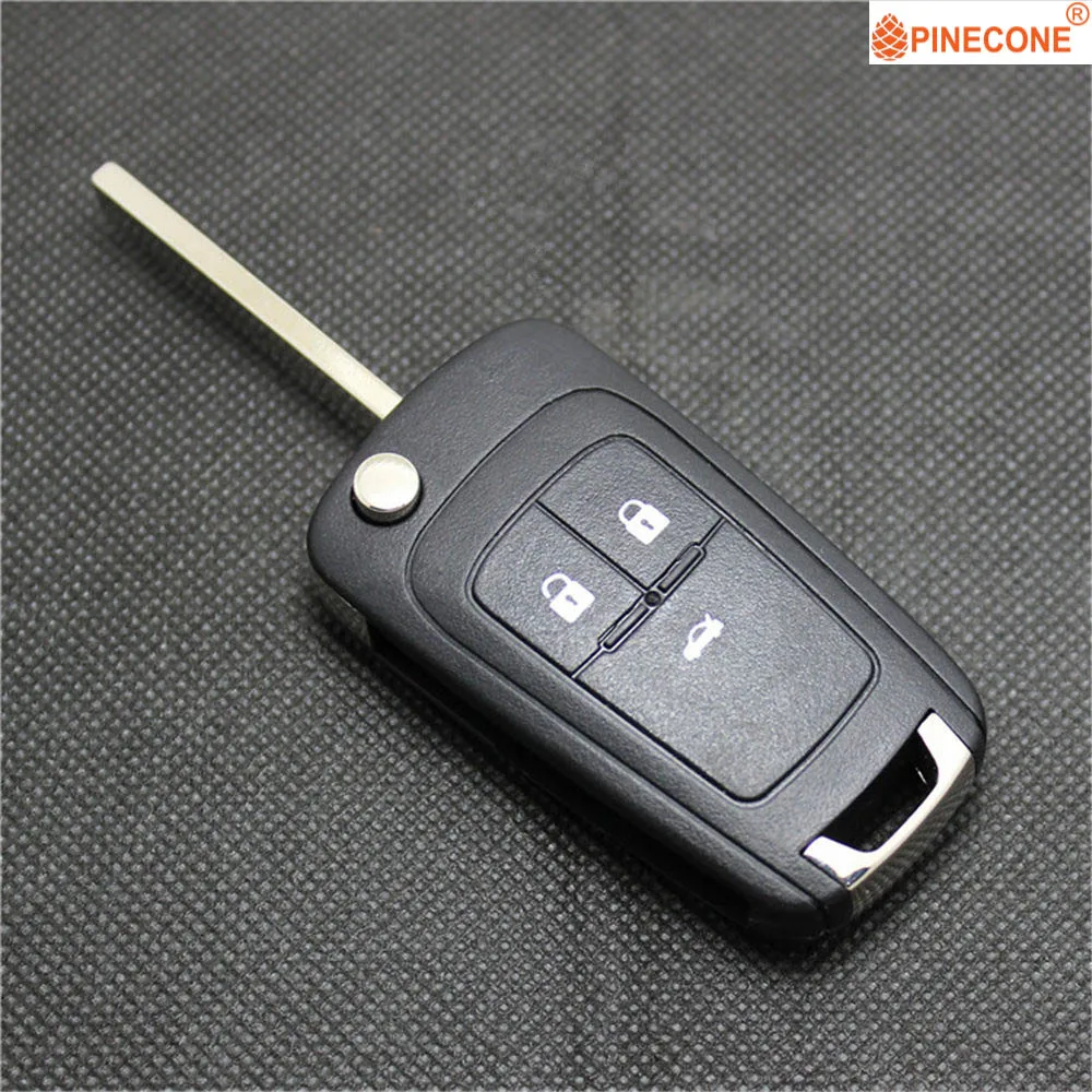 PINECONE для Opel Vauxhall Insignia Astra Zafira Chevrolet Cruze Buick чехол ключей 3 кнопки Hu100 Сменный Чехол