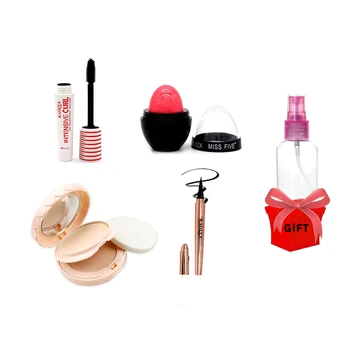 

Makeup Tool Kit 4pcs/set Including Powder Cake,Blush Stick,Eyeliner,Mascara Face Eye Beauty Women Makeup Tool Perfect Mix Makeup