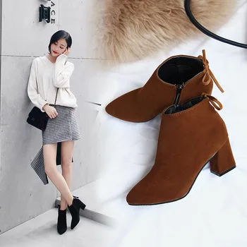 

Fashion Air Mesh Chelsea Butterfly-knot Fall Ankle Boots Women Ankle Med Slip-On Solid Boots Round Toe Casual Shoes Plus Size