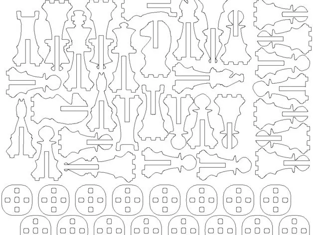 Шахматы из фанеры своими руками чертежи большие