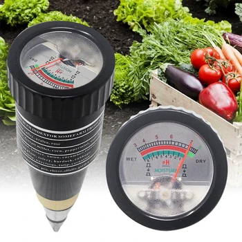 

Handheld Moisture Humidity Meter PH Tester for Garden Soil Metal Probe VT-05 10-80% Hygrometer Salt Content EC Tester D30