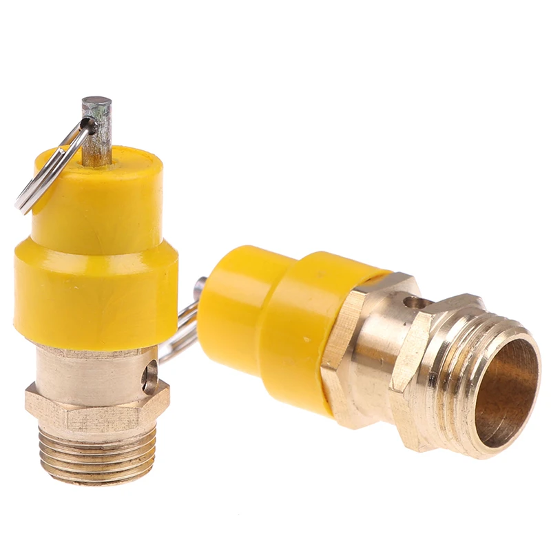 Safety Relief Valve 8KG Pressure Release Valve Brass Material for Air Pipe Tools for Air Compressor #2 Safety Relief Valve 8KG Pressure Release Valve Brass Material for Air Pipe Tools for Air Compressor #2