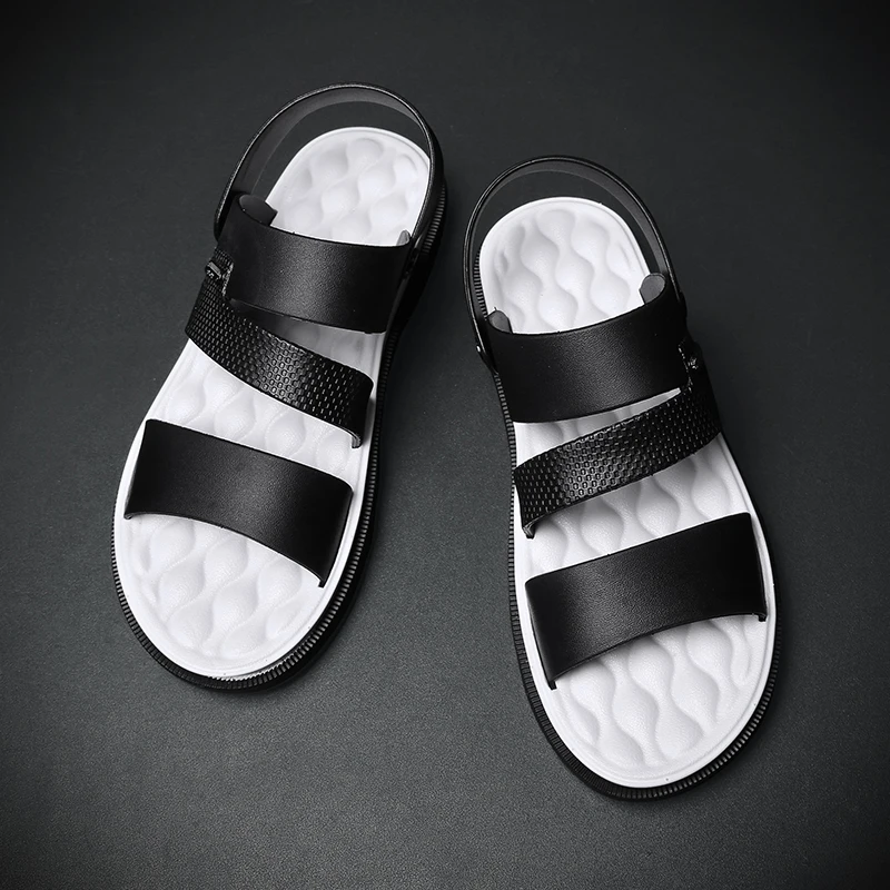 

2019 Hot sales Fashion Summer Cork Slipper Sandals Men Casual Beach Mixed Color Flip Flops Slides Shoe
