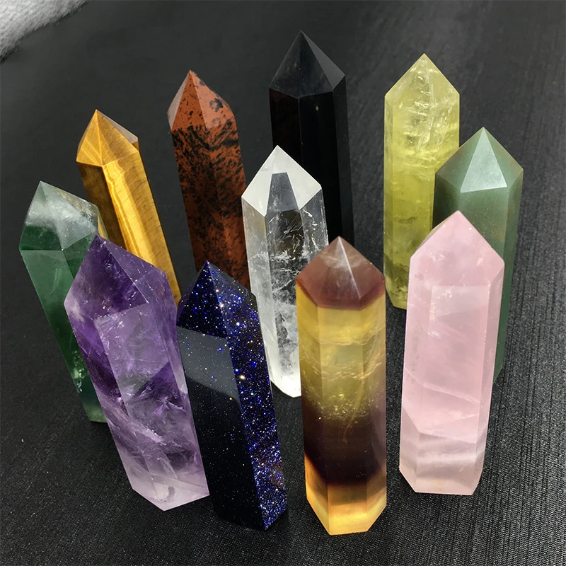 1PCS Natural Crystal Point Energy Column Obelisk Hand Polished Very Beautiful Gemstone Specimens Minerals Crystals Column