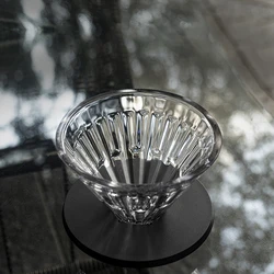 TIMEMORE Glass Crystal Eye coffee dripper pour over Filter coffee maker Conical glass washable coffee filter plastic holder